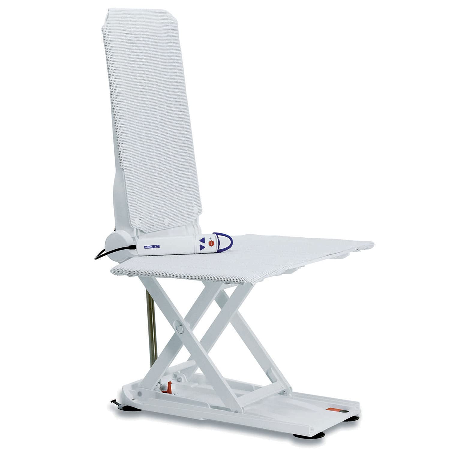 Invacare Aquatec Orca Reclining Bath Lift with White Covers - Elderly & Disabled Bathroom Safety Aid for Easy Bathing & Relaxation - Perfect for Home Care & Assisted Living
