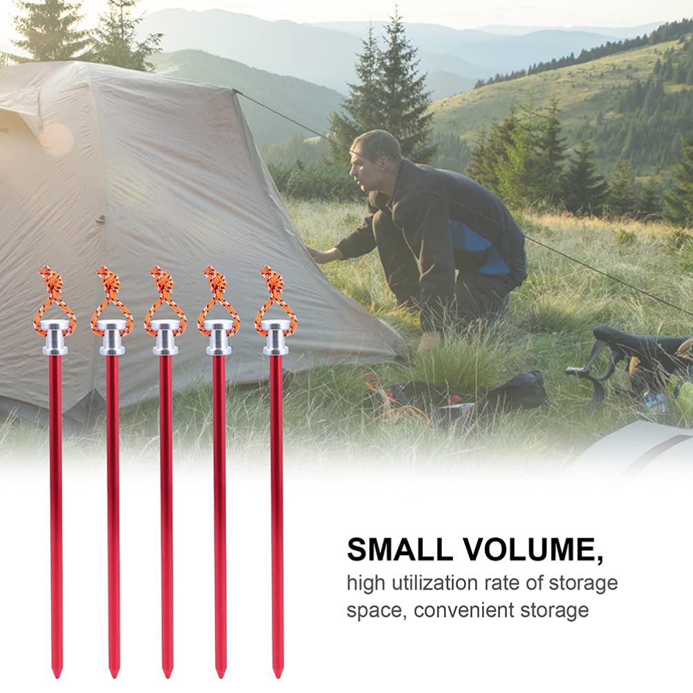 Durable 4-Pack BESPORTBLE Tent Pegs - Heavy Duty Tent Stakes for Camping, Hiking & Picnic - Rustproof Ground Nails for Outdoor Tents, Canopy & Shelter Accessories