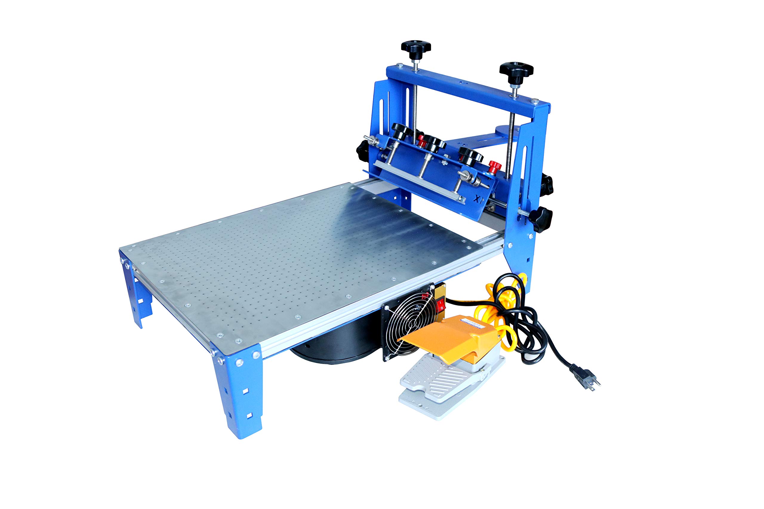 TECHTONGDA 16x20 Inch Vacuum Screen Printing Press with Micro-Registration & Stainless Steel Pallet - Professional Silk Screen Printing Machine for T-Shirts, Posters, and DIY Crafts