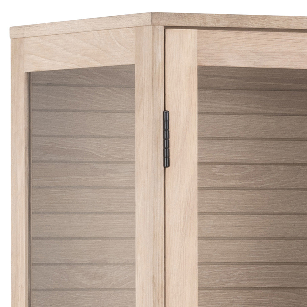 80cm Oak LINLEY Display Unit - Stylish Storage Shelf for Living Room, Bedroom & Office Organization