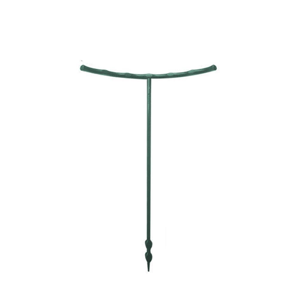 20 Pack Plastic Plant Support Stakes for Flowers, Semicircle Greenhouse Supports, Garden Plant Fixing Rods - Perfect for Orchards, Bonsai, and Flower Arrangement (Green)