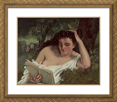 Gold Ornate Wood Frame with Double Matting