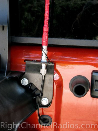 Teraflex JK Jeep Wrangler CB Radio Antenna Spare Tire Mount - Heavy Duty Off-Road Accessory for Adventure & Emergency Communication