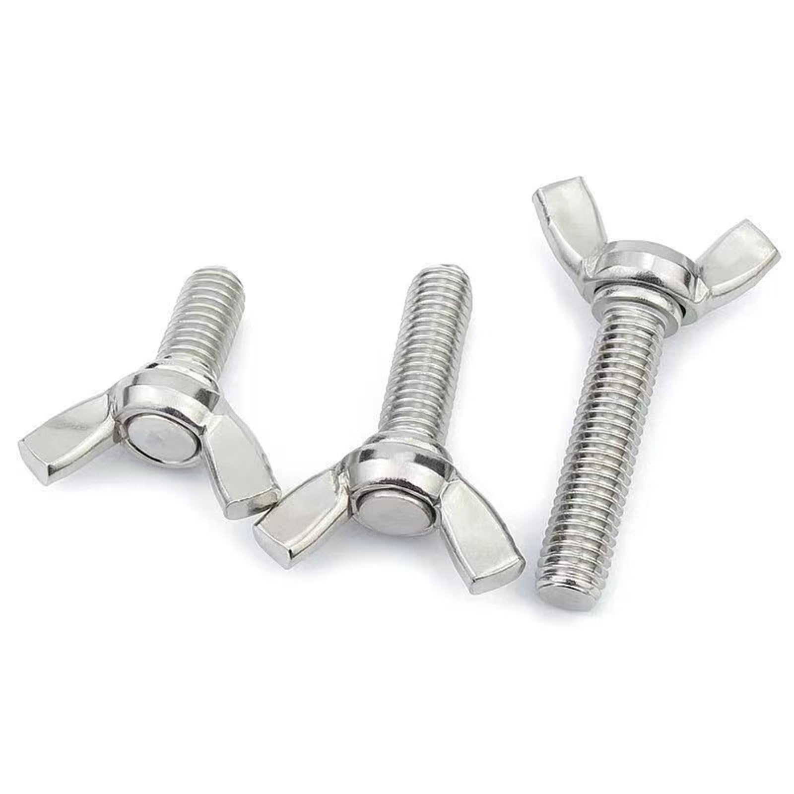 304 Stainless Steel Wing Screws M3-0.5x16mm - 15 Pcs for Electronics Assembly