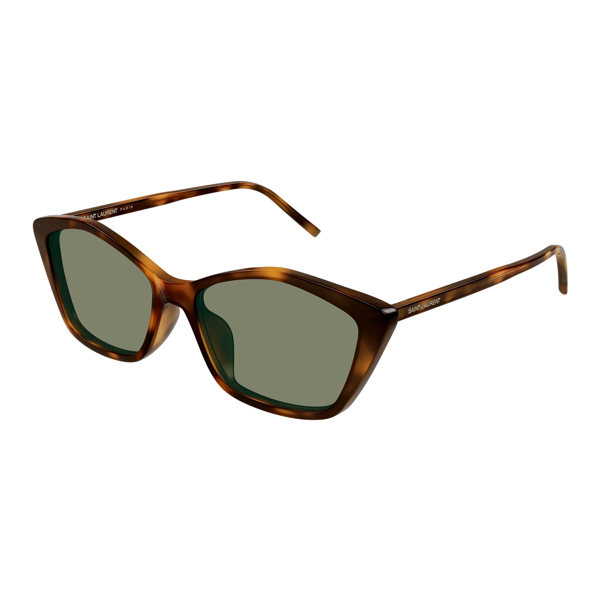 Saint Laurent SL 775 003 Sunglasses - Light Havana Green Frame & Brown Lenses for Women | Luxury Fashion Accessory for Beach, Driving & Outdoor Activities
