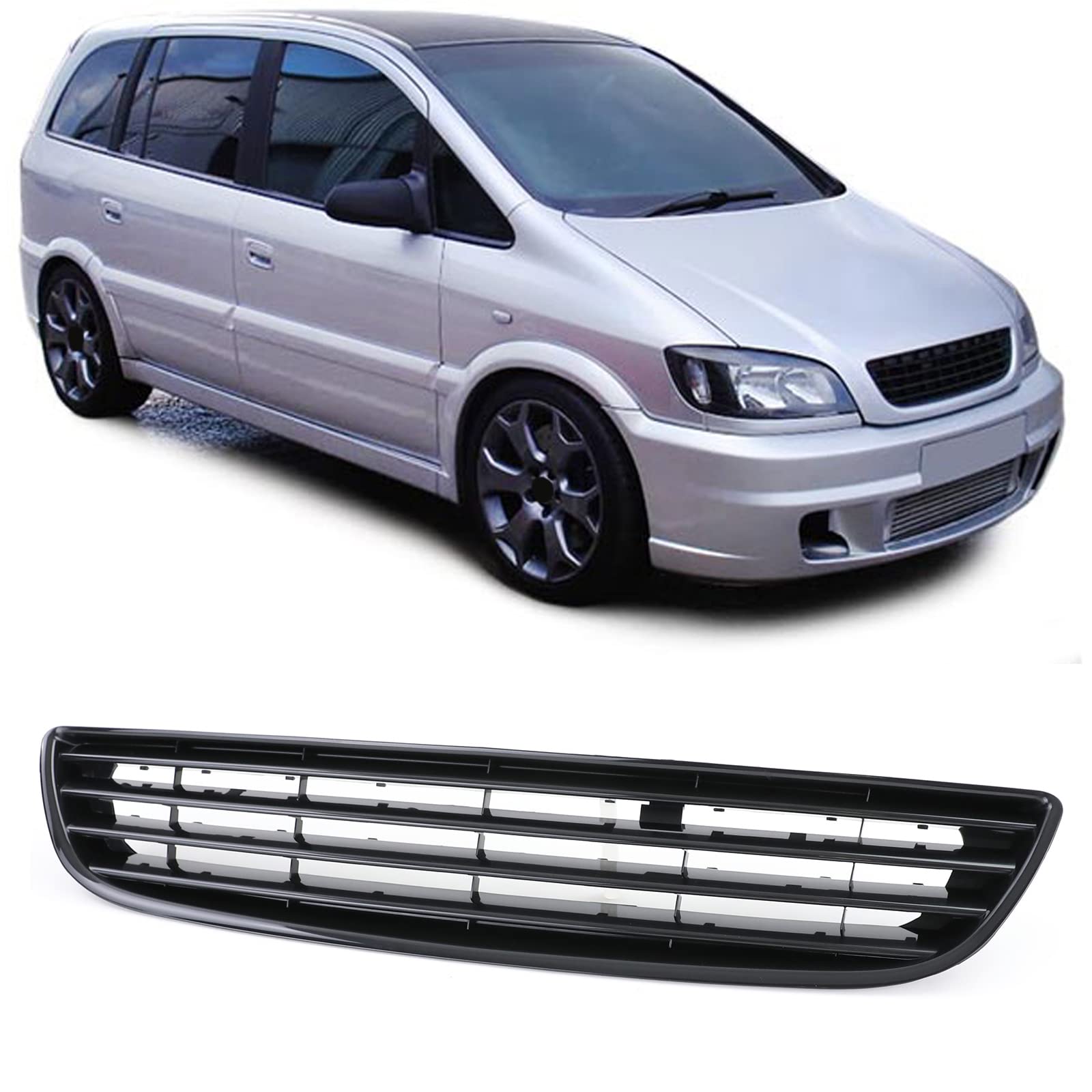 Black Radiator Grill Without Emblem - Universal Fit for Cars & Trucks - Upgrade Your Vehicle's Front Grille for Enhanced Style and Protection