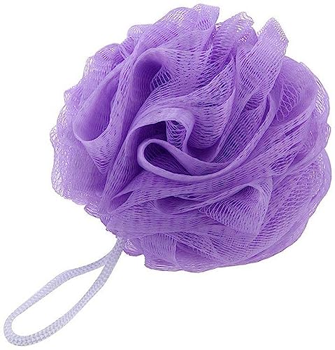 Premium Exfoliating Shower Pouf Loofah Sponge - 4 Pack Colorful Bath Body Scrubbers for Deep Cleansing & Skin Renewal - Perfect for Spa Day, Gift Sets & Daily Shower Routine