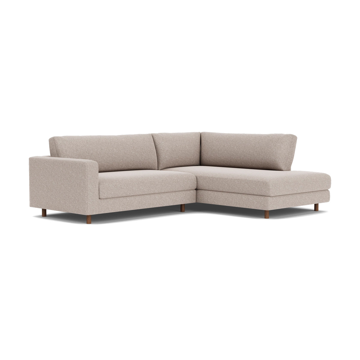Douglas Fabric Right Corner Sofa - Modern L-Shaped Sectional Couch for Living Room, Small Spaces & Apartments | Comfortable Upholstered Furniture for Family Gatherings & Movie Nights