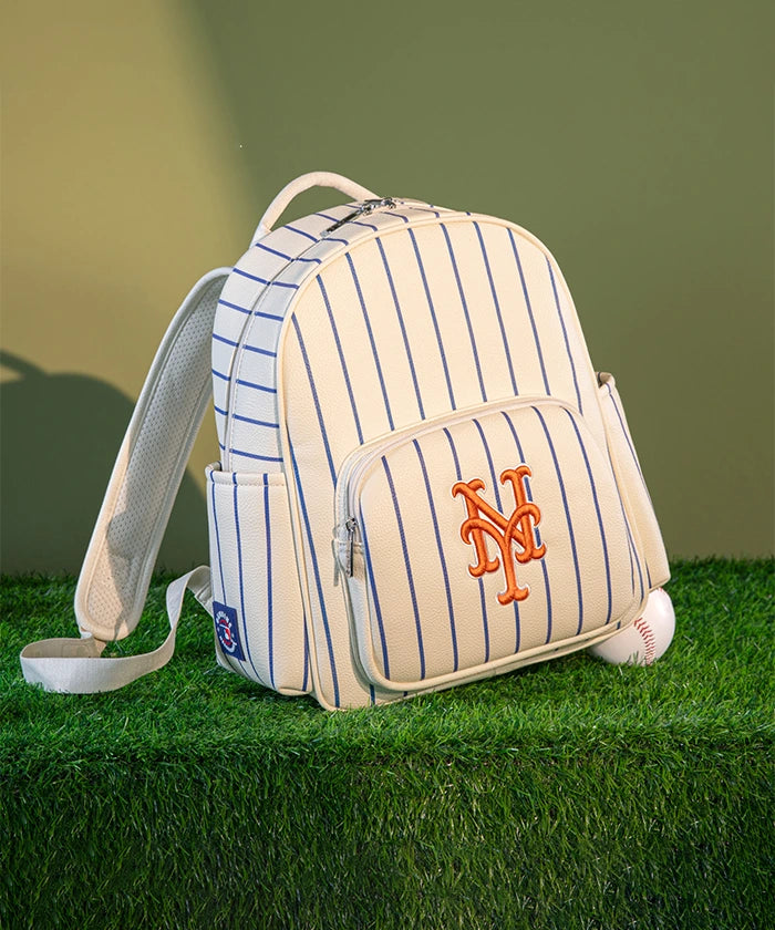 MLB New York Mets Official Baseball Backpack for Men & Women - Durable Sports Bag for School, Travel, and Games