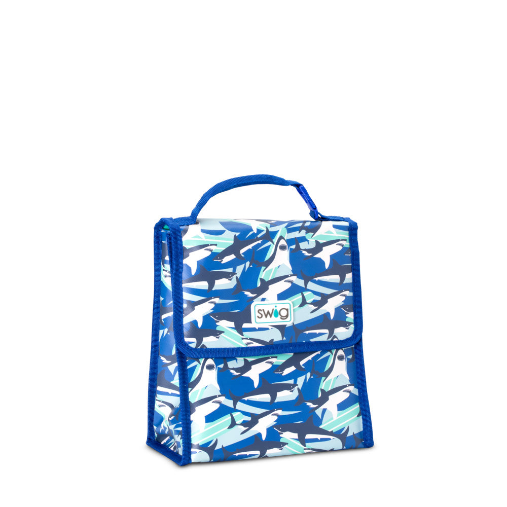 Shark Fin Folding Lunch Box Set - Bento Box for Kids & Adults - Perfect for School, Office & Picnics