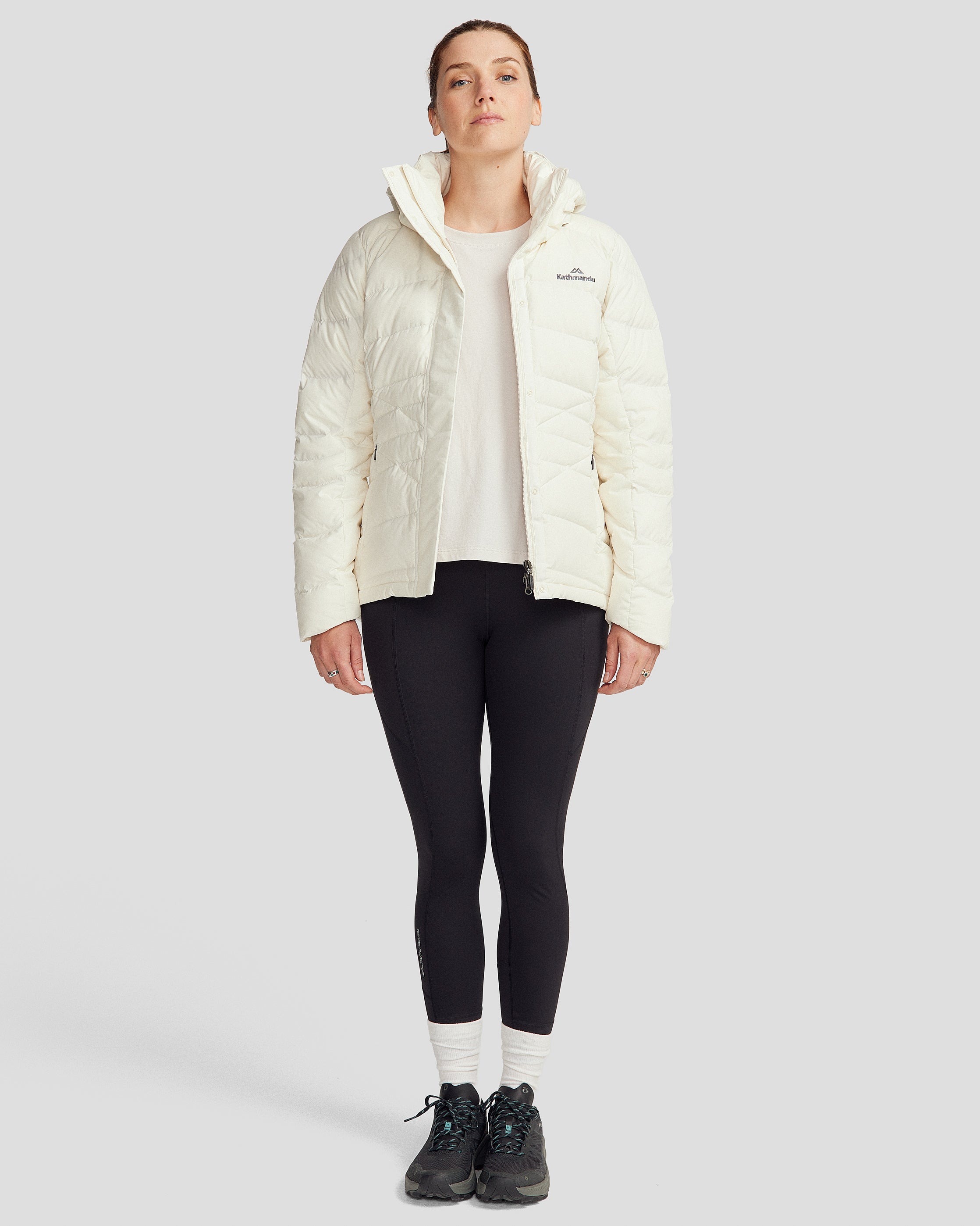 Women's Winterburn Hooded Down Jacket - Natural Warm Puffer Coat for Cold Weather | Outdoor Activities, Skiing, Snowboarding & Daily Winter Wear
