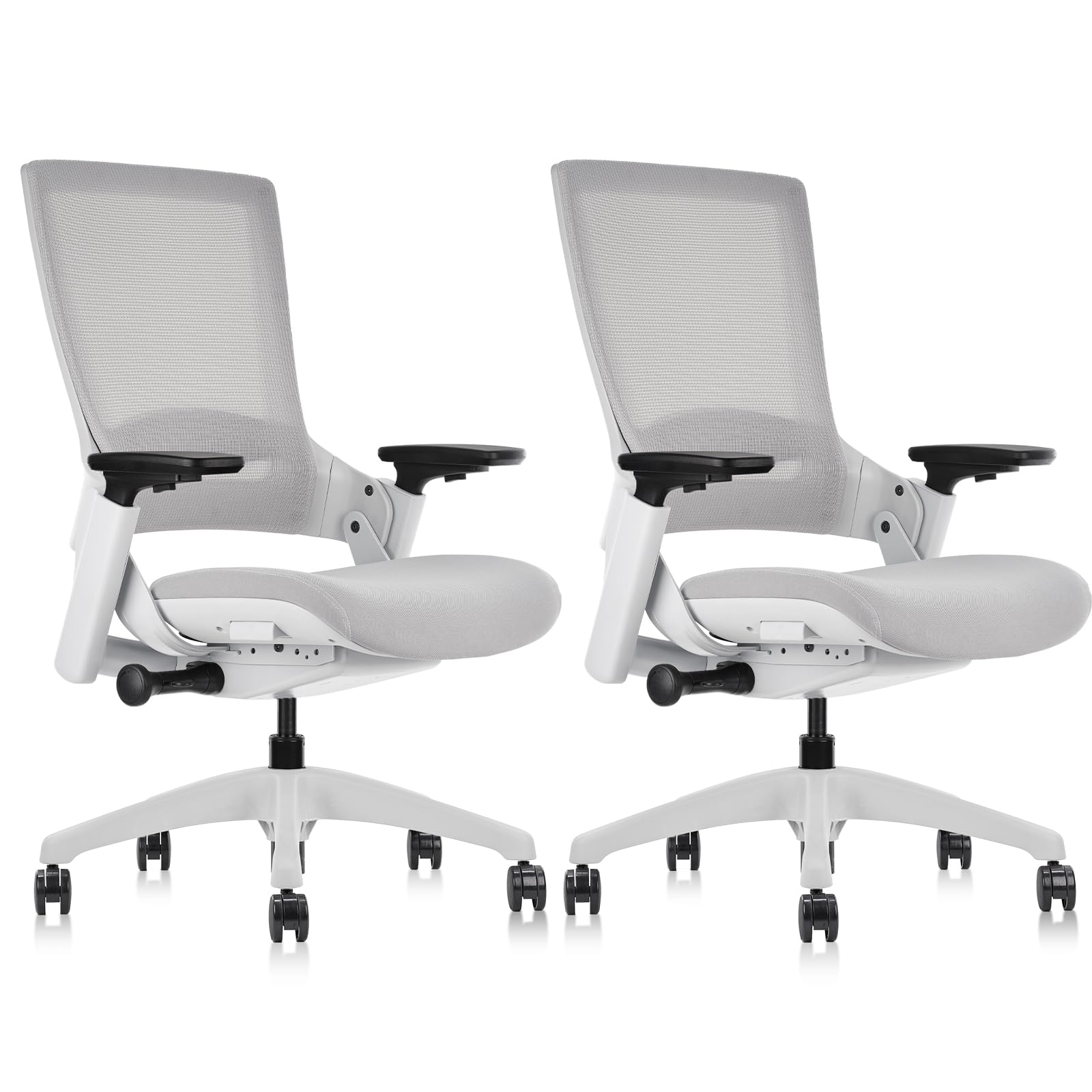 CLATINA Ergonomic Office Chair - Adjustable Swivel Executive Chair with 3D Armrests & Lumbar Support, Mesh Back Computer Desk Chair for Home Office, Conference Room & Workspace - Perfect for Long Hours of Sitting & Productivity