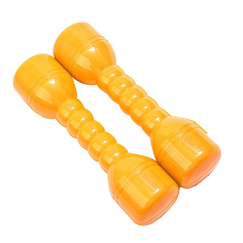 VNK 2-Piece Kids Dumbbell Set - Lightweight Plastic Exercise Weights for Children, Pink Home Gym Equipment - Perfect for Indoor Fitness, Strength Training & Playtime Activities