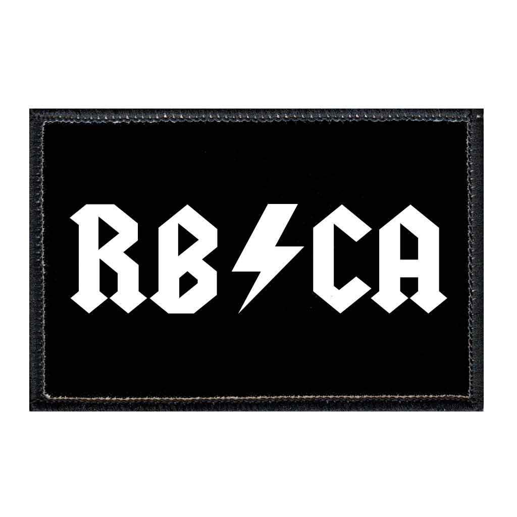 RB/CA Black Morale Patch | Hook and Loop Backing for Hats, Jackets, Vests & Coats | 2x3 Inch Military Style Patch | Perfect for Tactical Gear, Uniforms & Outdoor Activities