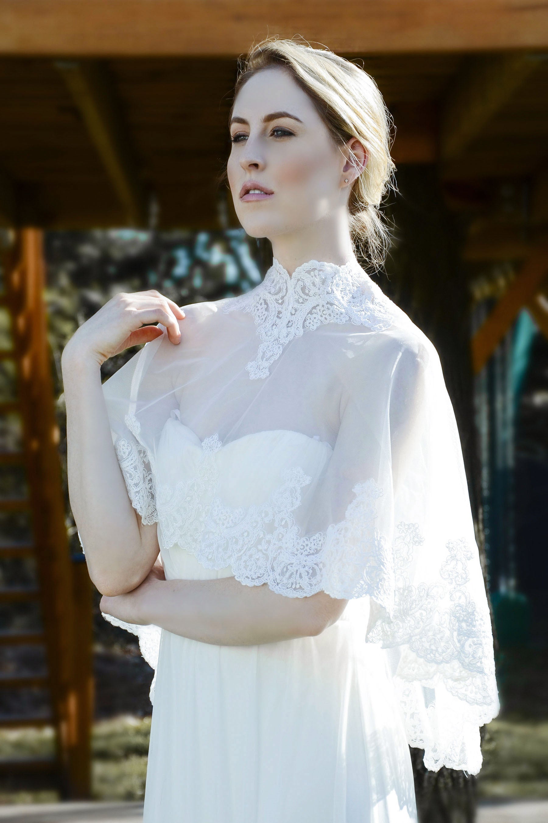 Elegant Lace Bolero Top for Bridal Summer Cover Up - Perfect for Weddings, Beach Parties & Special Occasions