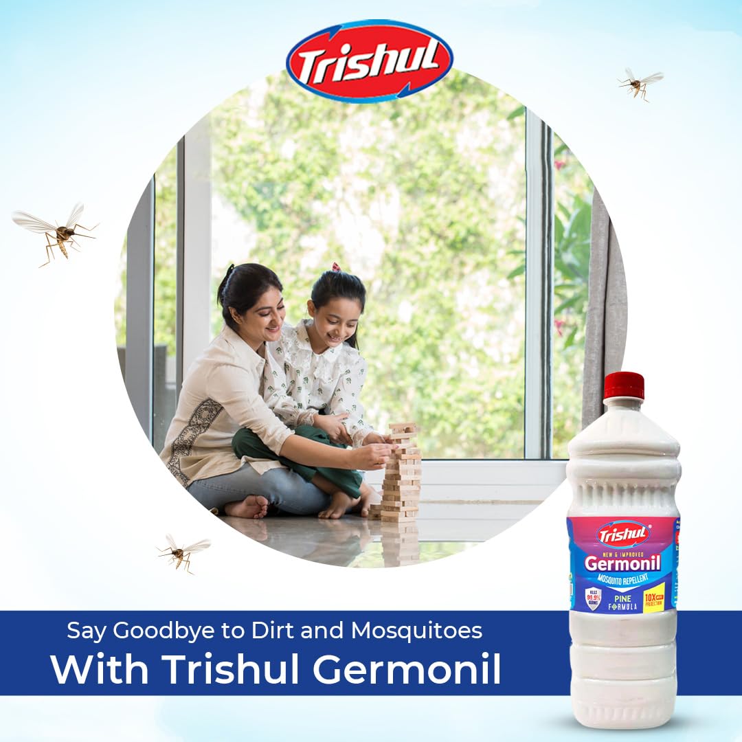 Trishul White Floor Cleaner Phenyle - Premium Disinfectant & Mosquito Repellent Liquid (5L) | Kills 99.99% Germs, Bacteria & Dirt | Ideal for Hospitals, Homes & Offices | Safe for Tile, Marble & Hardwood Floors