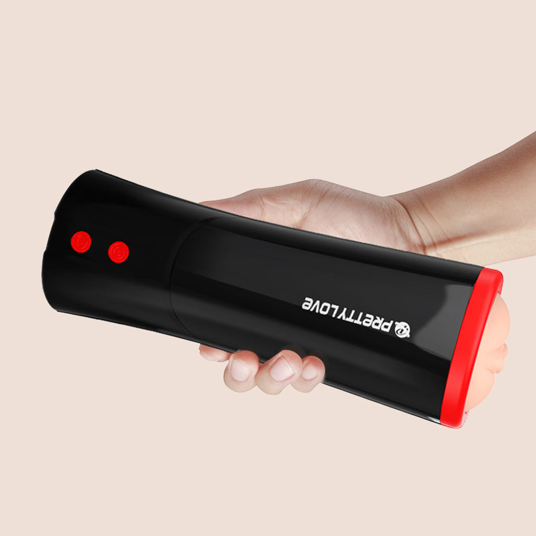 Pretty Love Ozzy Thrusting Male Masturbator - Realistic Textured Sleeve for Enhanced Pleasure | Solo Play & Couples Use | Discreet & Easy to Clean