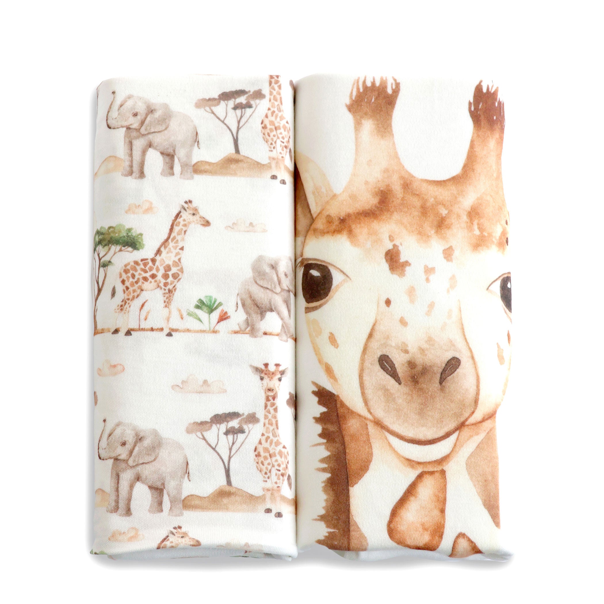 Adventure Bamboo 2-Pack Jersey Crib & Bedside Sleeper Fitted Sheets - Soft Breathable Baby Crib Sheets for Nursery, Co-Sleeping & Travel