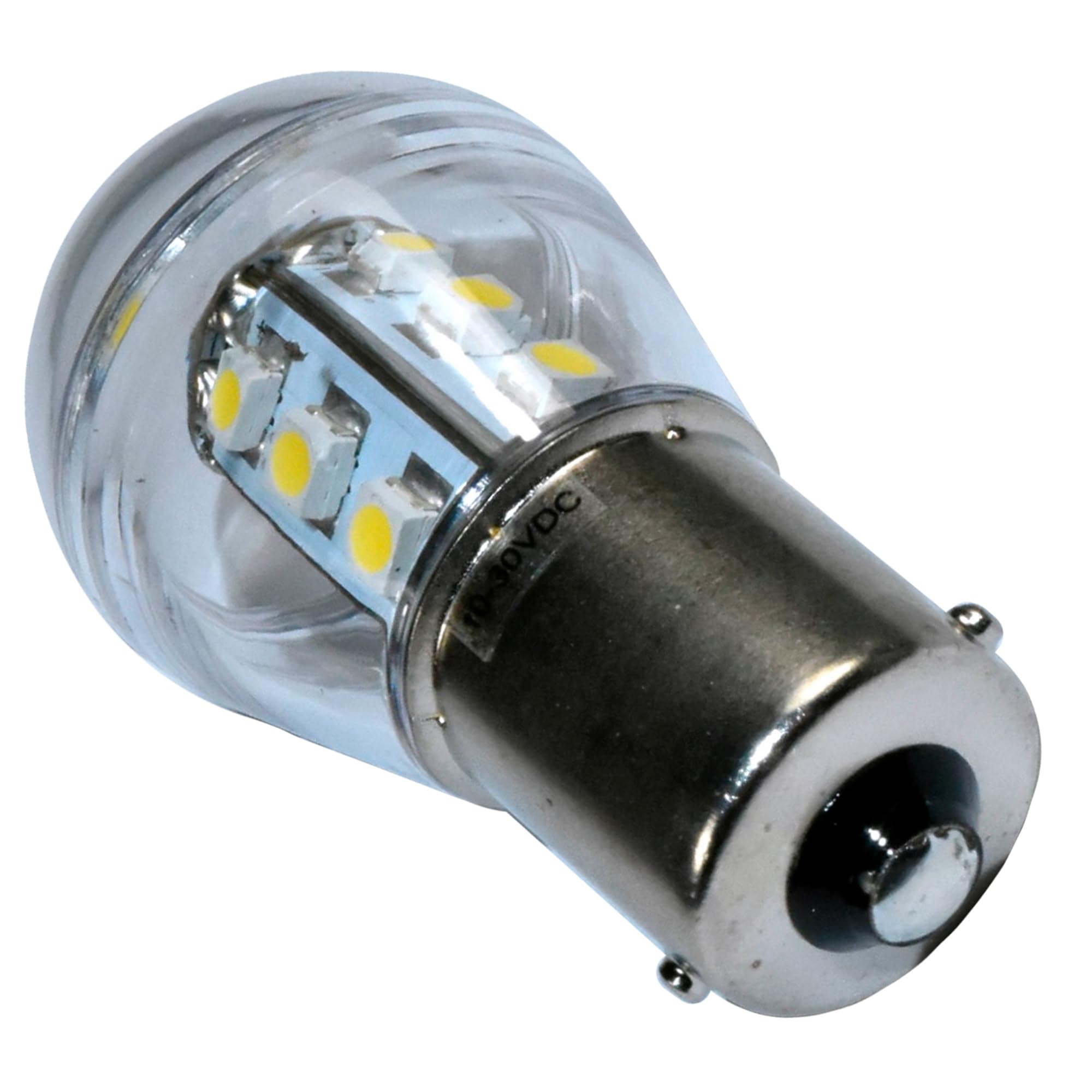 HQRP 2-Pack BA15s Bayonet Base 15-LED SMD 3528 Bulbs - Cool White 6000K - Direct Replacement for #93 #1141 #1156 RV Interior, Ceiling & Porch Lights - Perfect for Camper, Boat & Home Lighting Upgrades