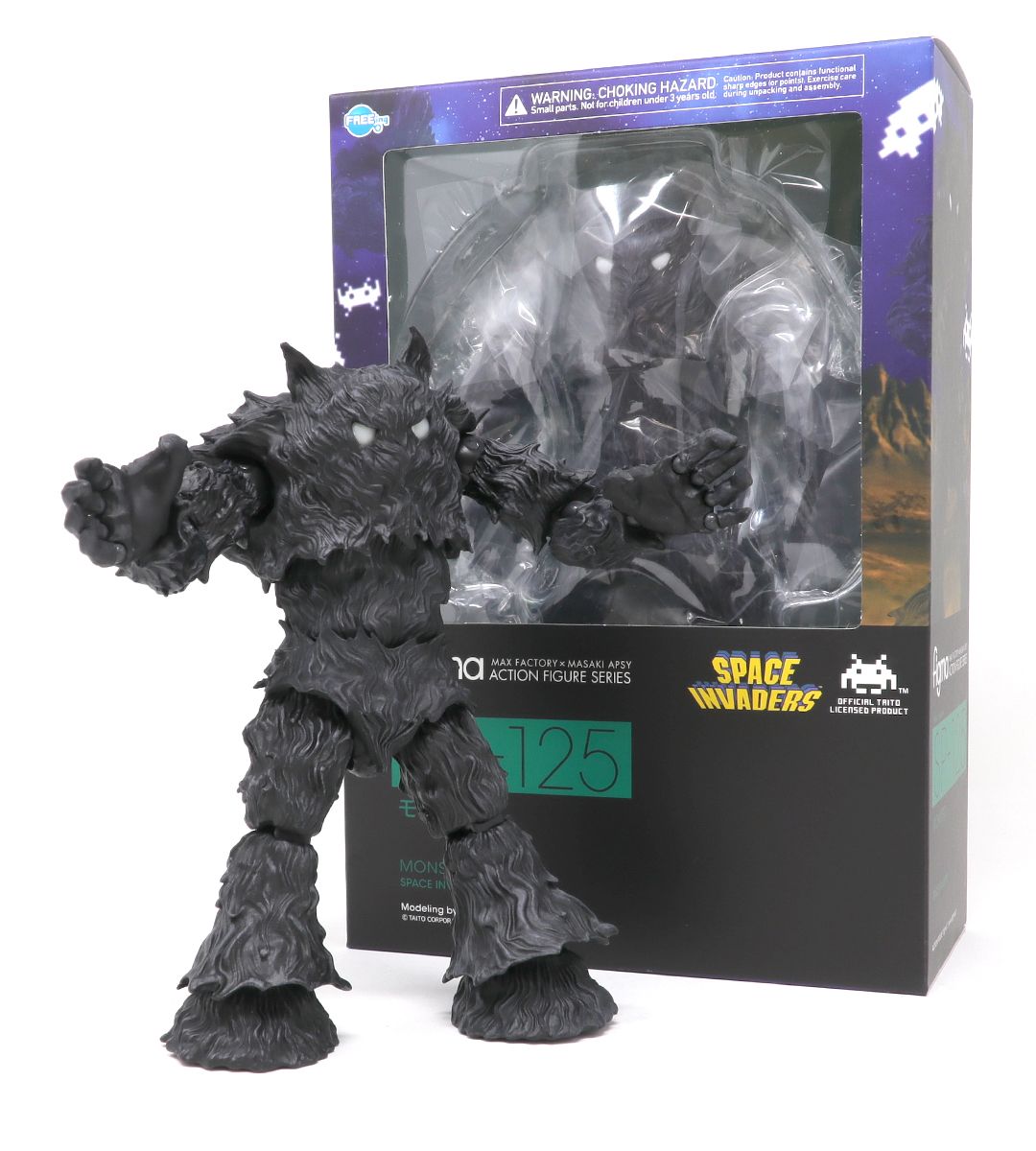 Figma SPACE INVADERS MONSTER Action Figure - Collectible Alien Character Model for Display & Gaming Scenes | Perfect for Anime Fans, Desktop Decor, and Retro Gaming Collections