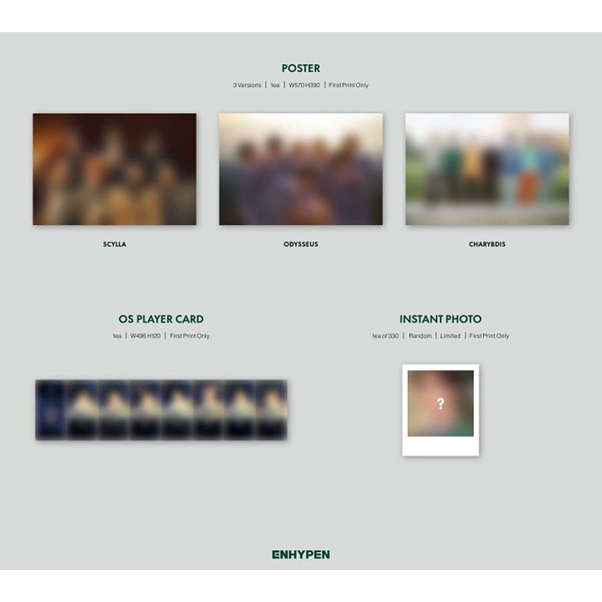 ENHYPEN 1st Album - Dimension: Dilemma (Random Version) with Folded Poster | K-Pop Collectible for Fans | Perfect for Gifts, Display & Music Enjoyment
