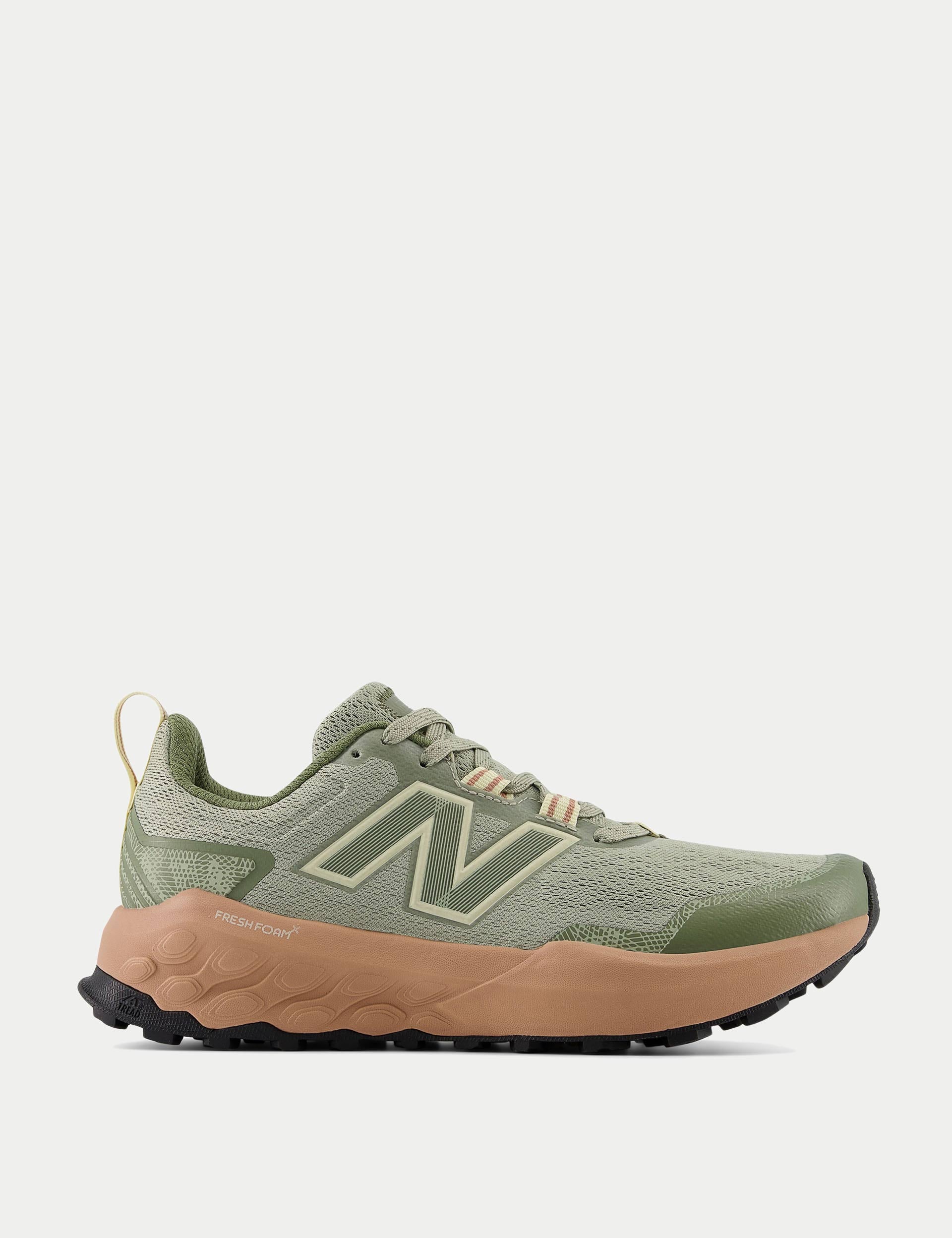 New Balance Fresh Foam X Garoé V2 Running Shoes - Lightweight Cushioned Trail Sneakers for Men & Women | Perfect for Hiking, Trail Running & Outdoor Adventures (Olivine Color)