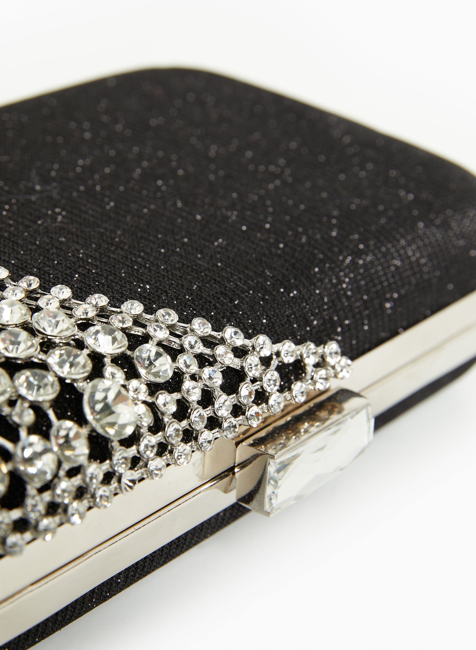 Sparkling Crystal Studded Clutch Purse for Women - Elegant Evening Bag for Parties, Weddings & Special Occasions