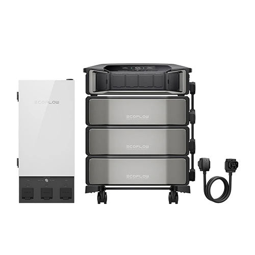 EcoFlow DELTA Pro Ultra Whole Home Backup Power Station - 3000W Portable Solar Generator for Emergency Power, Off-Grid Living & RV Camping - Reliable Energy Solution for Home, Outdoor & Travel
