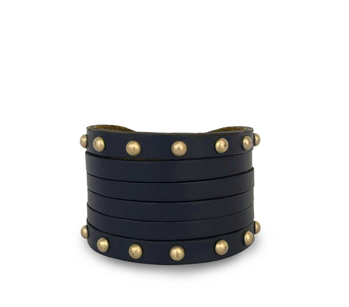 Studded Wristband for Women & Men - Punk Rock Fashion Bracelet - Adjustable Leather Cuff for Concerts, Parties & Gothic Style Accessories