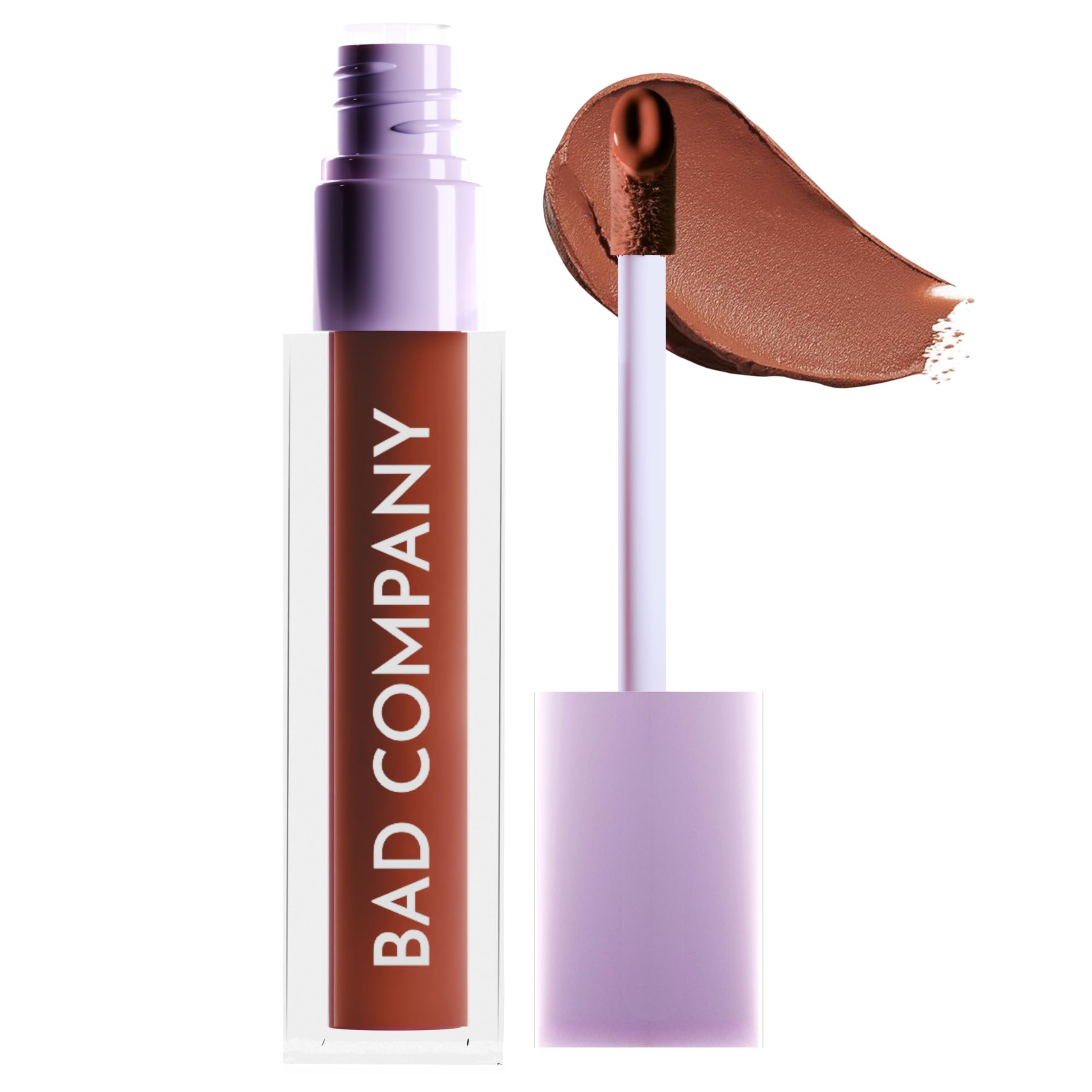BAD COMPANY Unstoppable Transfer Proof Matte Lipstick for Women - Waterproof, Smudge Proof, Long Lasting, Non Drying Lipstick with Macadamia & Marula Oils | Caffeine Infused | 5ml - Perfect for Work, Date Night & Special Occasions