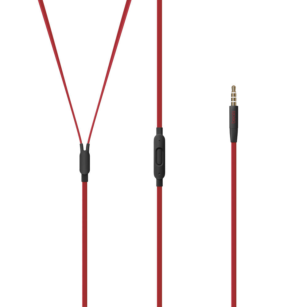 Beats by Dr. Dre urBeats3 Wired Earbuds with 3.5mm Jack - High Resolution In-Ear Headphones for iPhone & Android (Defiant Black Red) - Perfect for Gym, Commuting & Music Lovers