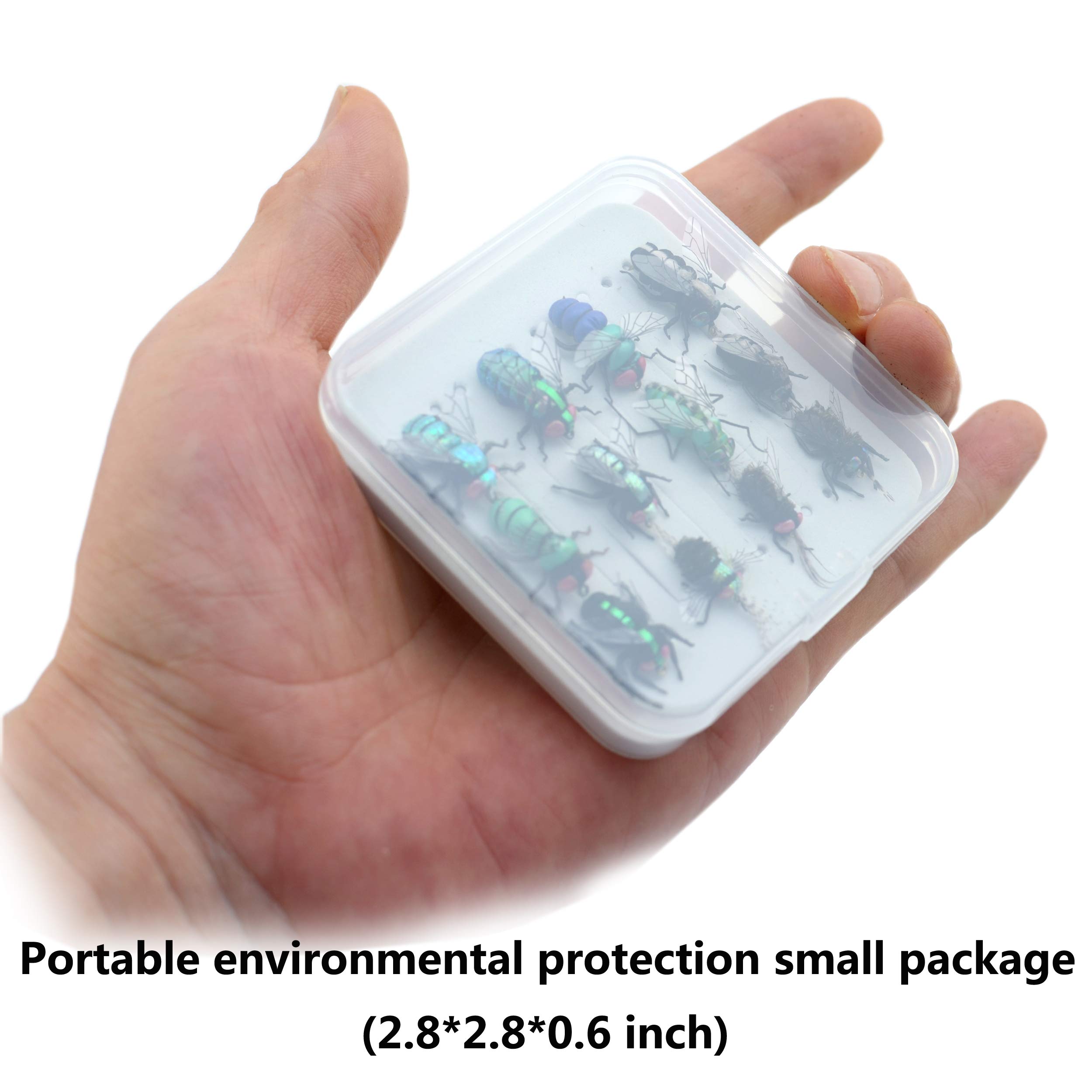 Premium Fly Fishing Flies Kit with Fly Box - Assorted Nymphs, Dry Flies, Wet Flies & Streamers - Realistic Hand-Tied Flies for Trout, Bass & Salmon - Perfect for Freshwater & Saltwater Fishing Adventures