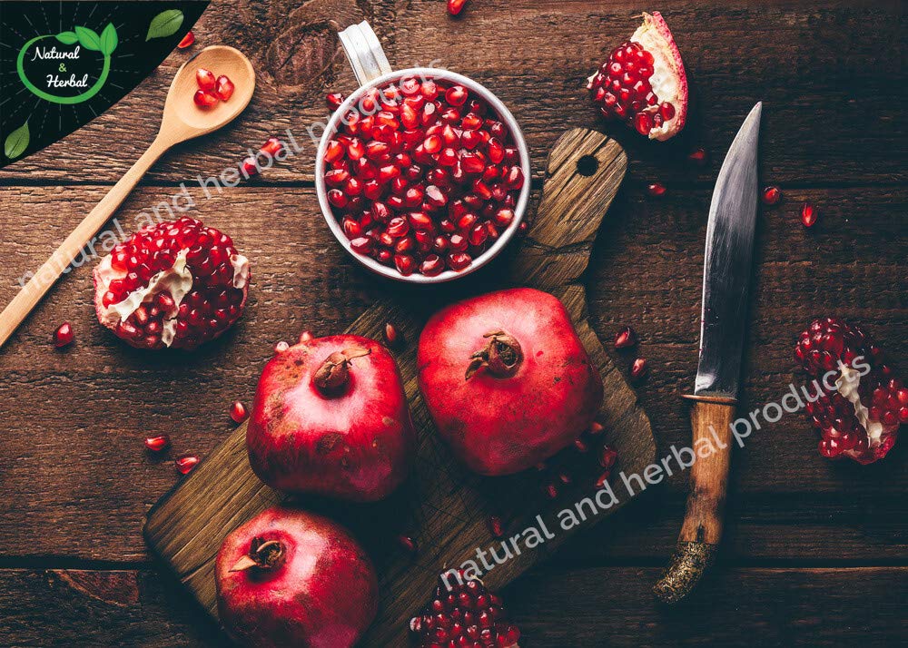 Organic Pomegranate Peel Powder (100Gm) - Punica Granatum for Skin Care, Hair Growth, Immunity Booster & Diabetes Support | Natural Face Mask, Skin Brightening, Even Skin Tone | Perfect for DIY Beauty Recipes, Healthy Drinks & Wellness Routines