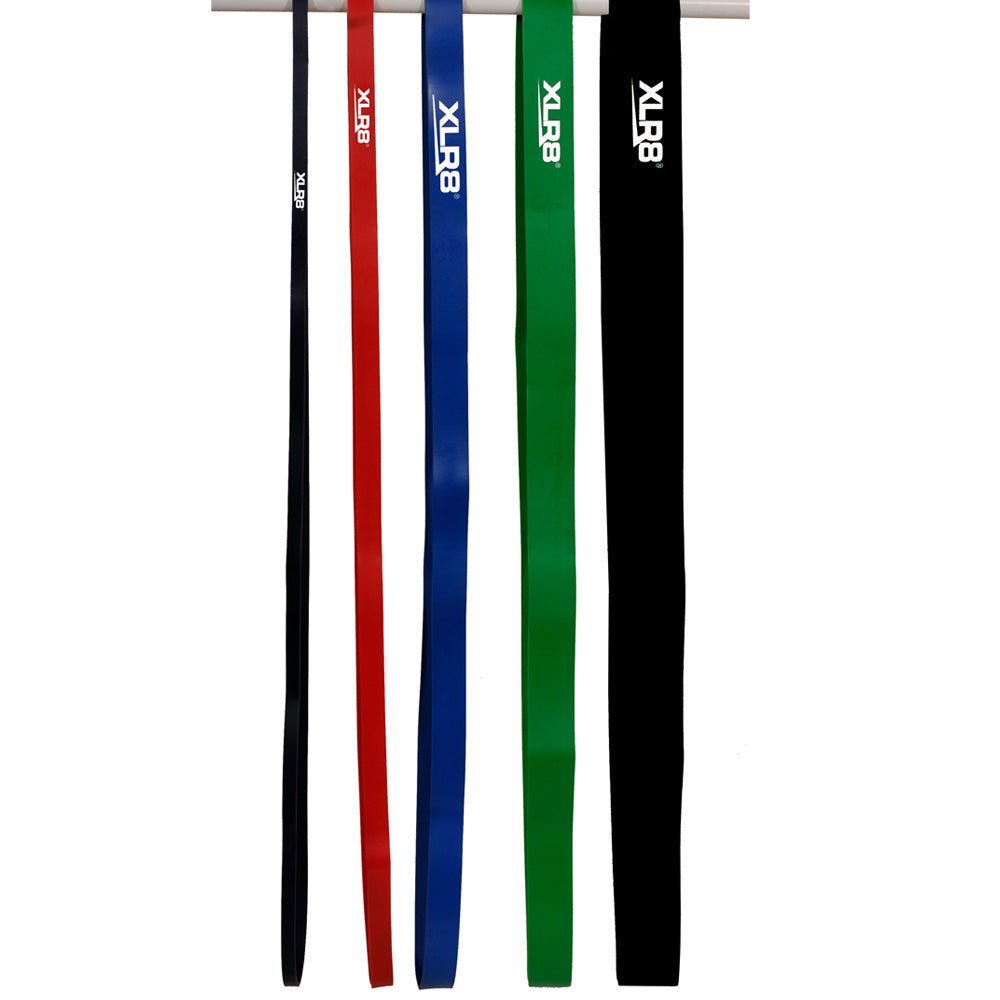 XLR8 Strength Band Level 5 - Heavy Resistance Exercise Band (6.30cm Width, Black) for CrossFit, Powerlifting & Home Workouts