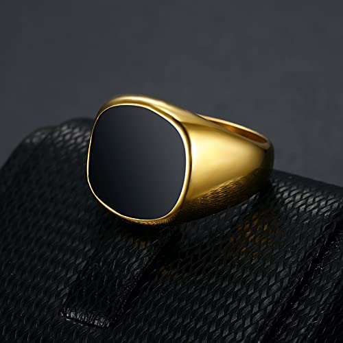 Women's Stacking Statement Rings Set - Personalized Stainless Steel Irregular Party Rings with Flat Glossy Finish | Bold Chunky Jewelry for Women & Gift for Men | Perfect for Night Out, Birthday Party & Special Occasions