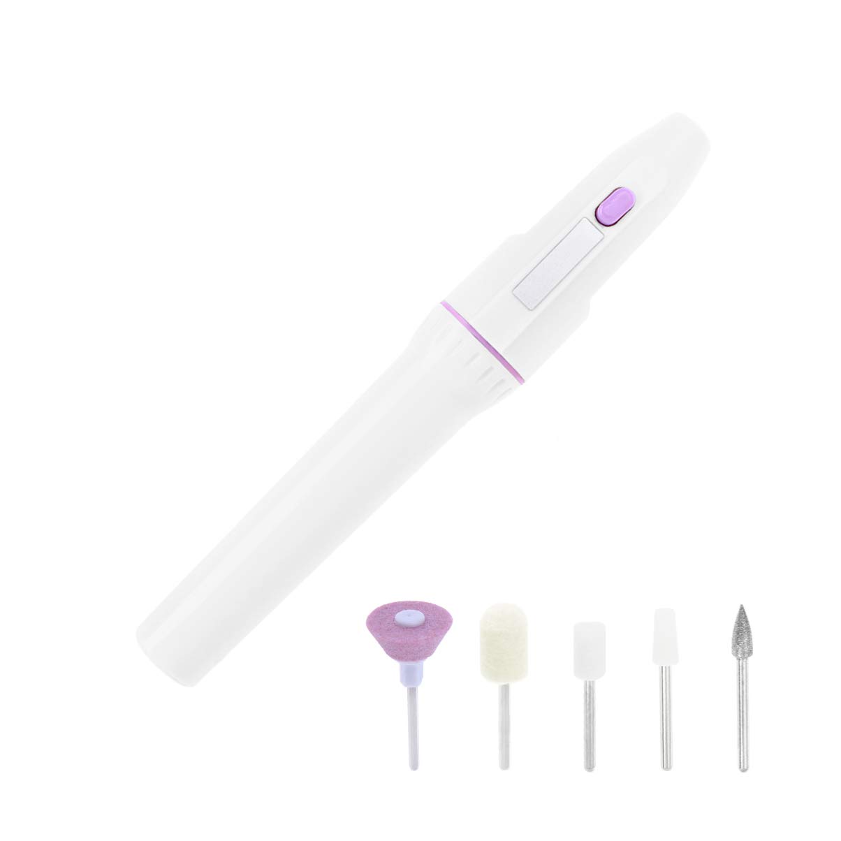 Mini Electric Nail Drill Kit - Portable Battery Powered Manicure Set for Acrylic & Gel Nails | Professional Nail Art Tools for Home & Salon Use