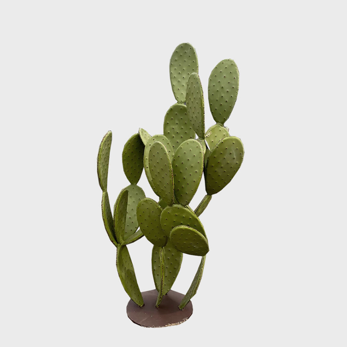 Large Cactus Wrought Iron Sculpture - Desert-Themed Home Decor for Living Room, Garden, or Outdoor Spaces