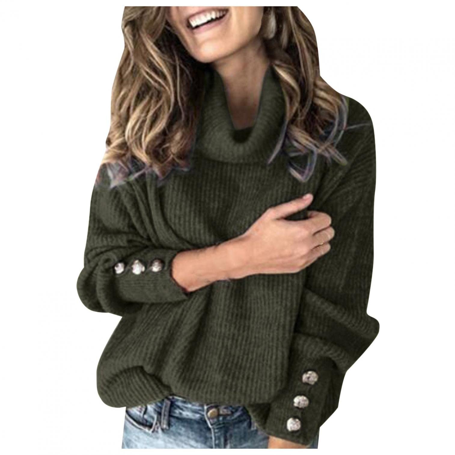 Vickyleb Women's Fall Crewneck Sweatshirt - Casual Long Sleeve Oversized Print Sweater for Autumn | Cozy Loungewear, Layering & Outdoor Activities