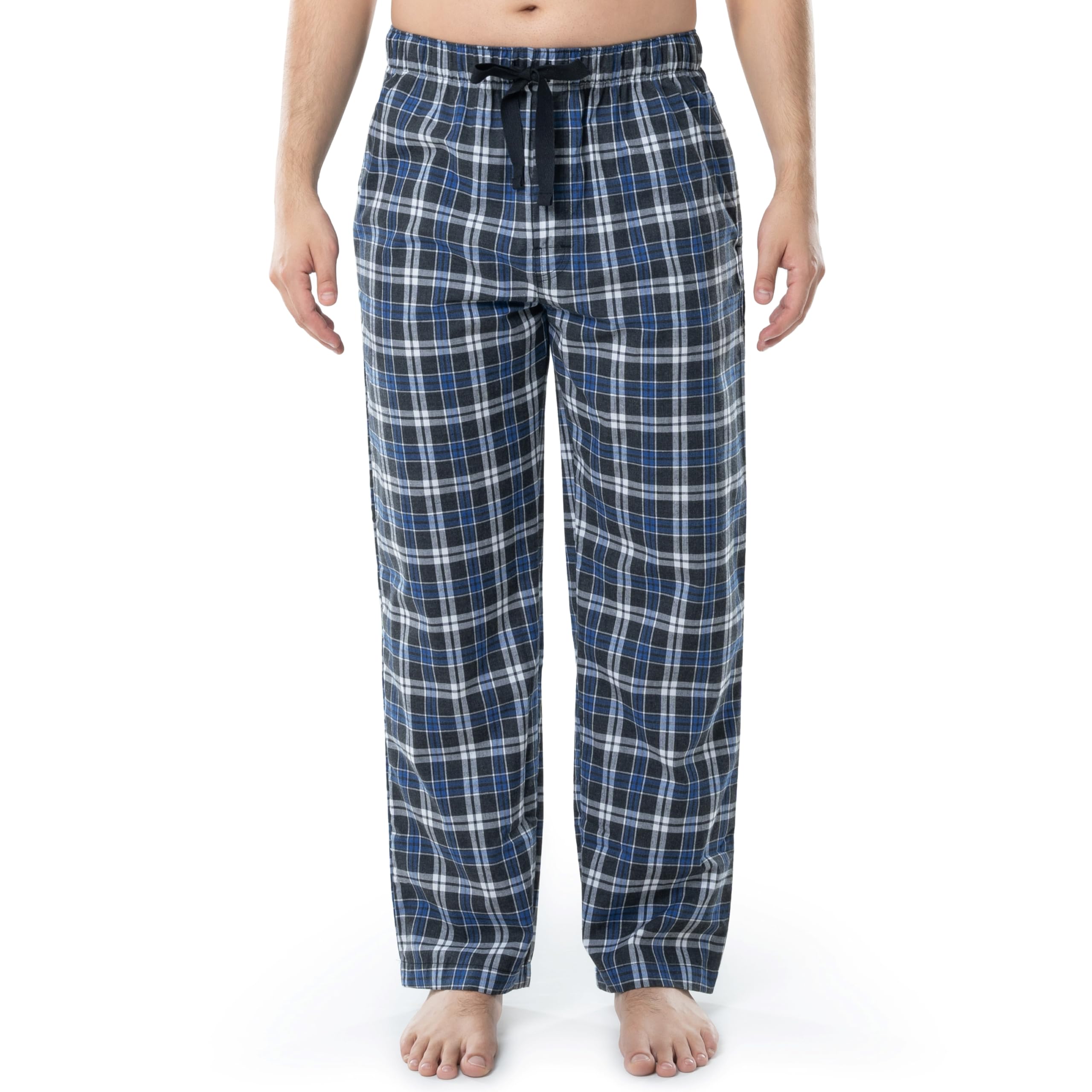 Fruit of the Loom Men's Comfortable Broadcloth Woven Sleep Pajama Pants - Soft Lounge Pants for Relaxing at Home & Nightwear
