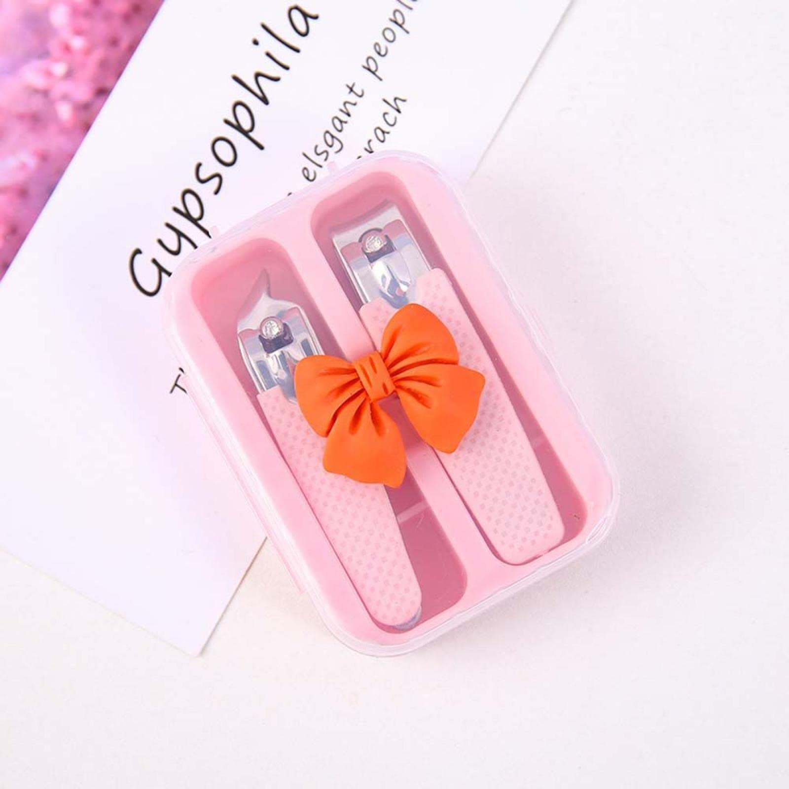 Colorful Nail Clippers Set of 2 - Sharp Stainless Steel Manicure & Pedicure Tools for Kids & Adults - Perfect for Home, Travel, and Salon Nail Care