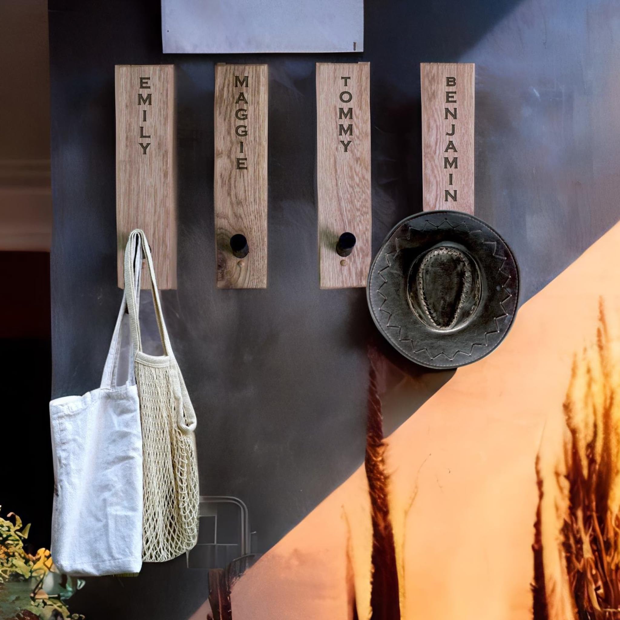 Personalized Wall Hooks for Bathroom & Entryway - Decorative Coat Hooks, Towel Hooks for Home Organization - Perfect for Hanging Coats, Hats, Bags & Towels