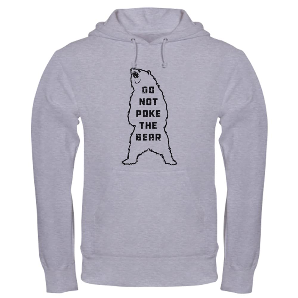 Funny 'Do Not Poke The Bear' Hooded Sweatshirt - Cute Animal Graphic Pullover for Men & Women - Perfect for Outdoor Adventures, Camping & Casual Wear