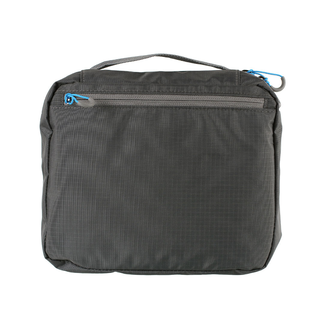 Lifeventure Large Travel Wash Bag - Waterproof & Durable Toiletry Organizer for Camping, Hiking & Backpacking - Grey