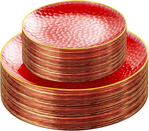 clear red gold