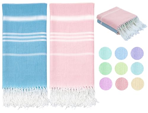 2 Pack Aqblue Light Pink Fan