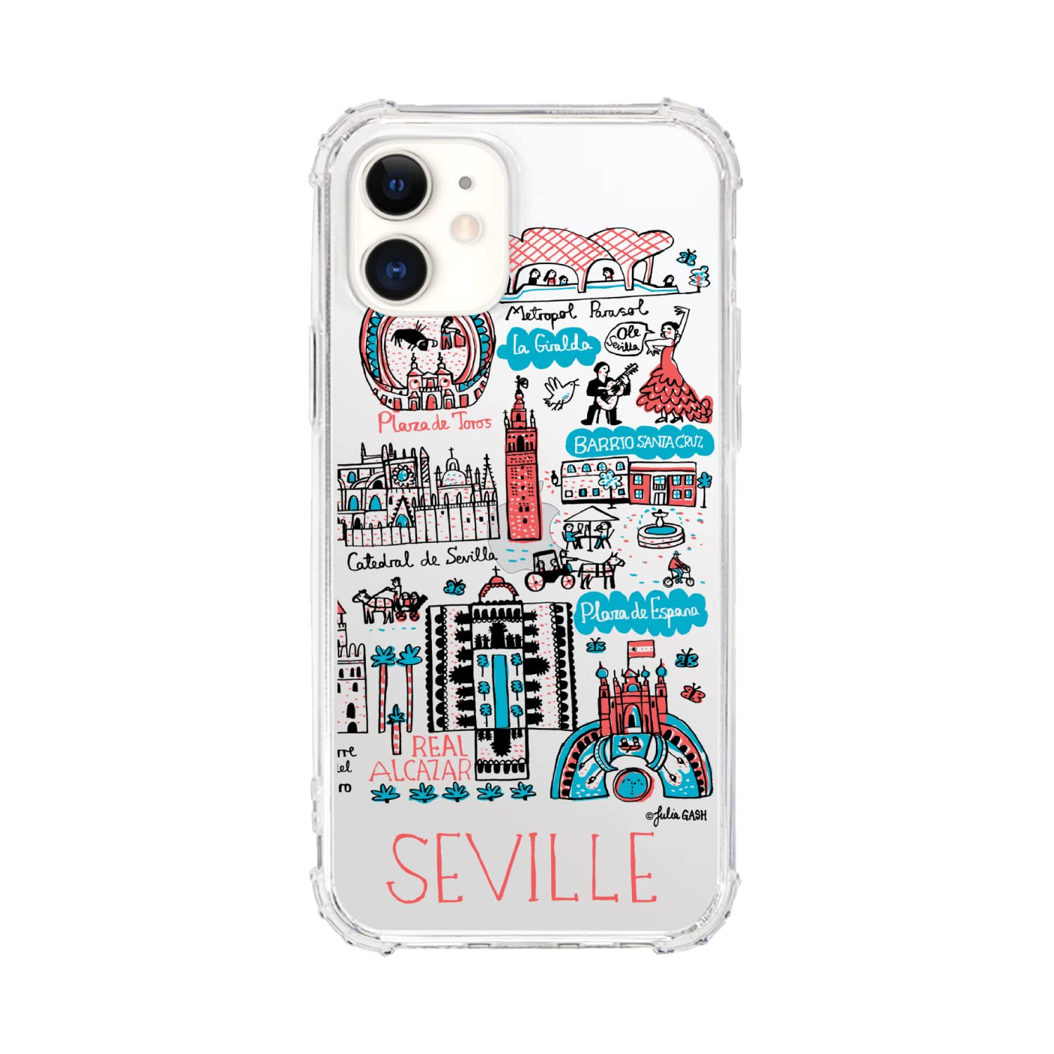 OTM Essentials Seville Cityscape Travel Phone Case - Durable Protective Cover for iPhone & Samsung - Perfect for Vacation, Sightseeing & Adventure Travel
