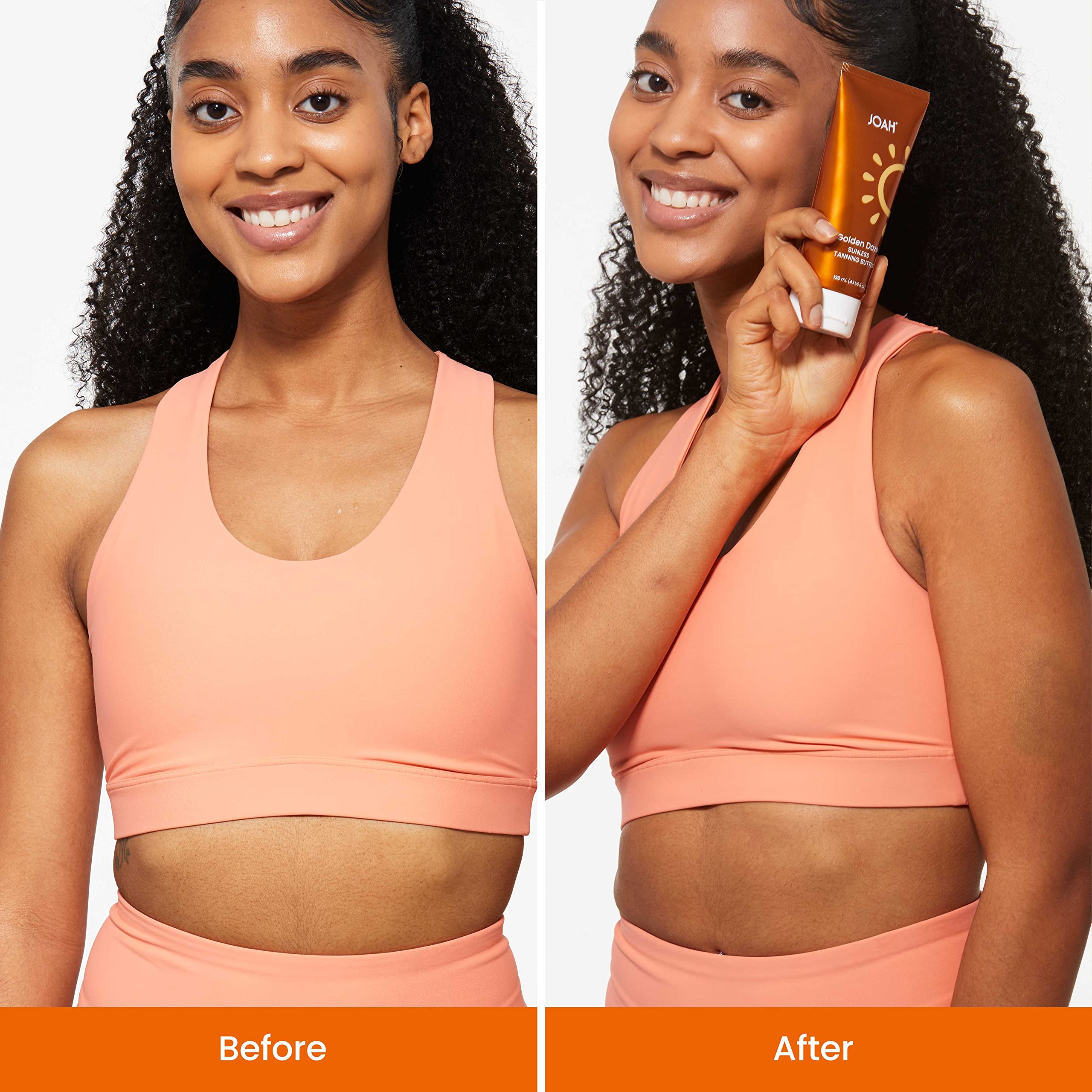 JOAH Beauty Golden Daze Sunless Tanning Body Butter - Natural Looking Self Tanner Lotion for Face & Body with Jojoba Oil, Gradual Bronzing Moisturizer for Streak-Free Glow, 4.1 Oz - Perfect for Summer Tanning, Beach Vacations & Healthy Skin Hydration