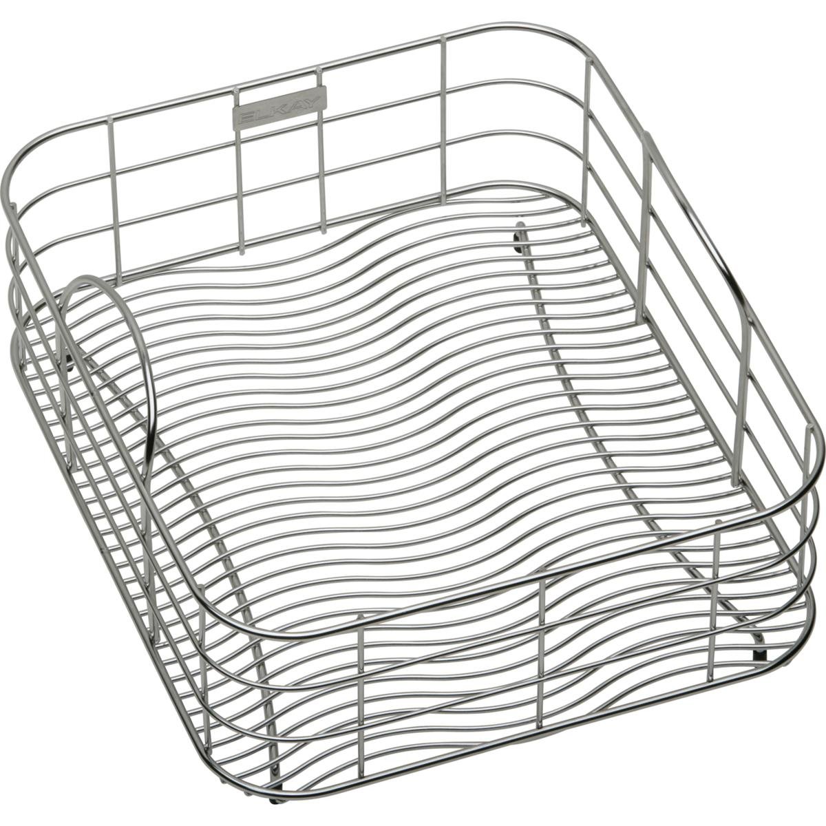 Elkay LKWRB1316SS Stainless Steel Rinsing Basket for Kitchen Sink - Heavy Duty Commercial Grade Food Prep & Dishwashing Accessory for Restaurants, Bars & Home Use