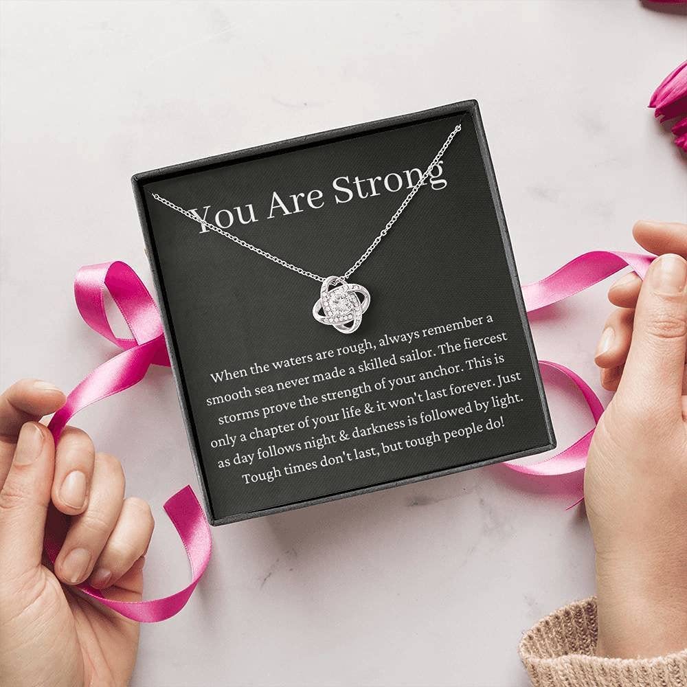 Personalized Love Knot Gift - Inspirational Encouragement Present for Get Well, Breakup, Divorce, Anxiety Relief | Thoughtful Sympathy & Cheer Up Gift for Friends, Family | Perfect for Anniversaries, Recovery, Difficult Times