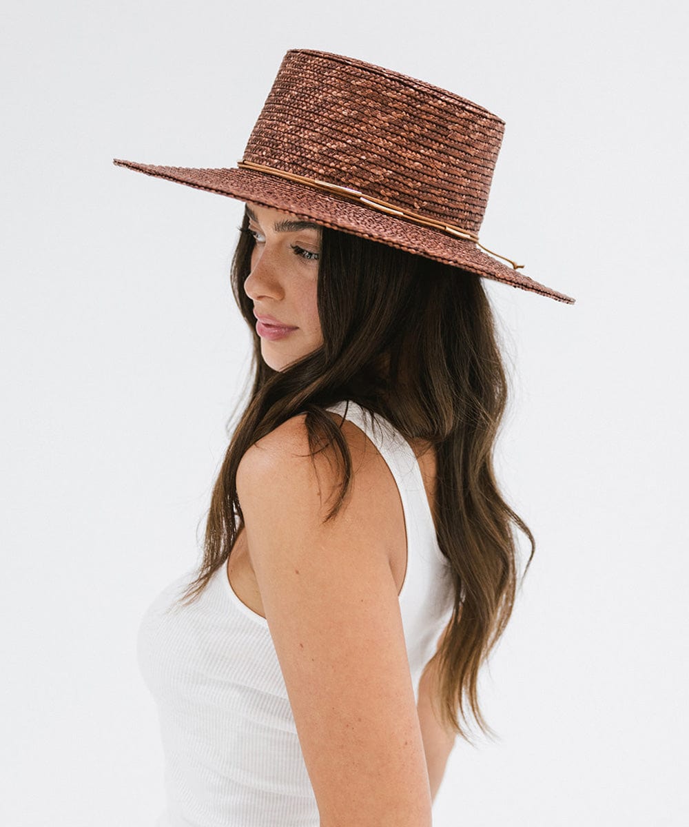 Stylish Capri Short Brim Boater Straw Hat for Women - Summer Beach Vacation, Garden Party & Outdoor Fashion Accessory